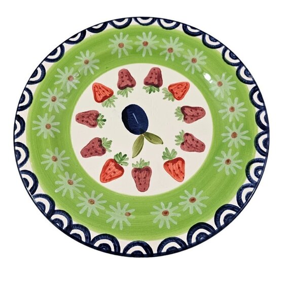 Pfaltzgraff Sommersby Strawberry 8.5”Stoneware Salad Luncheon Plates Set of 4 - Picture 4 of 16